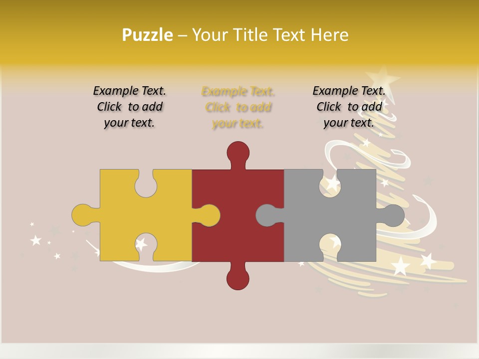 Decorated Stars Red PowerPoint Template