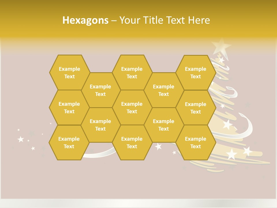 Decorated Stars Red PowerPoint Template