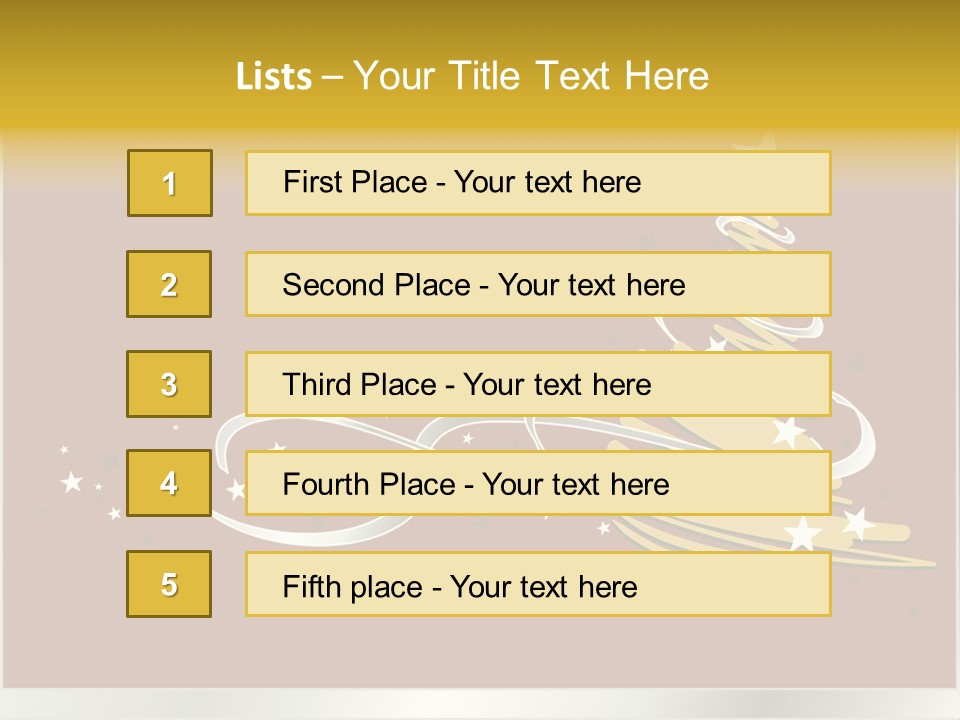Decorated Stars Red PowerPoint Template