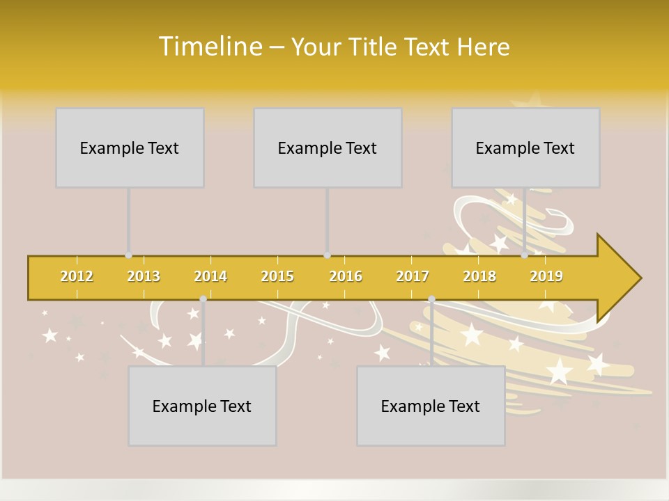 Decorated Stars Red PowerPoint Template