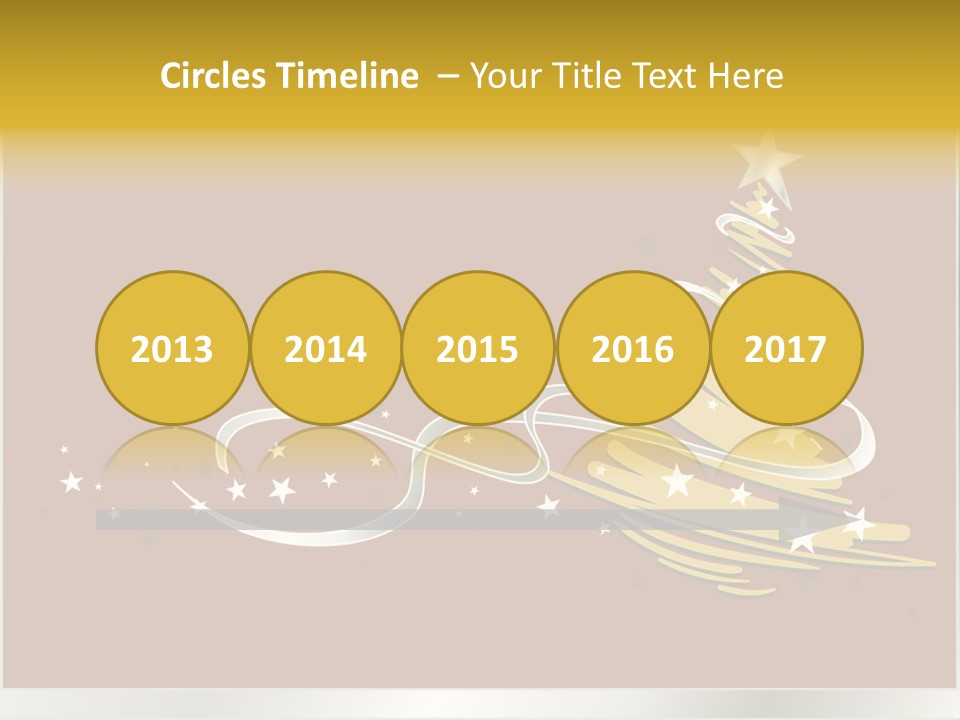 Decorated Stars Red PowerPoint Template