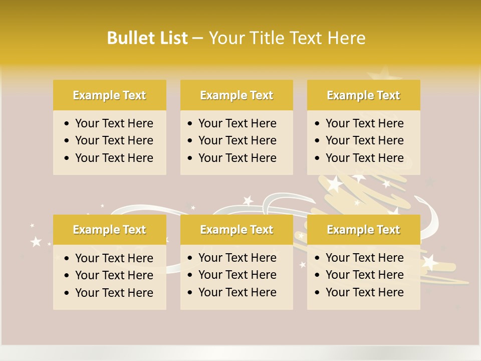Decorated Stars Red PowerPoint Template