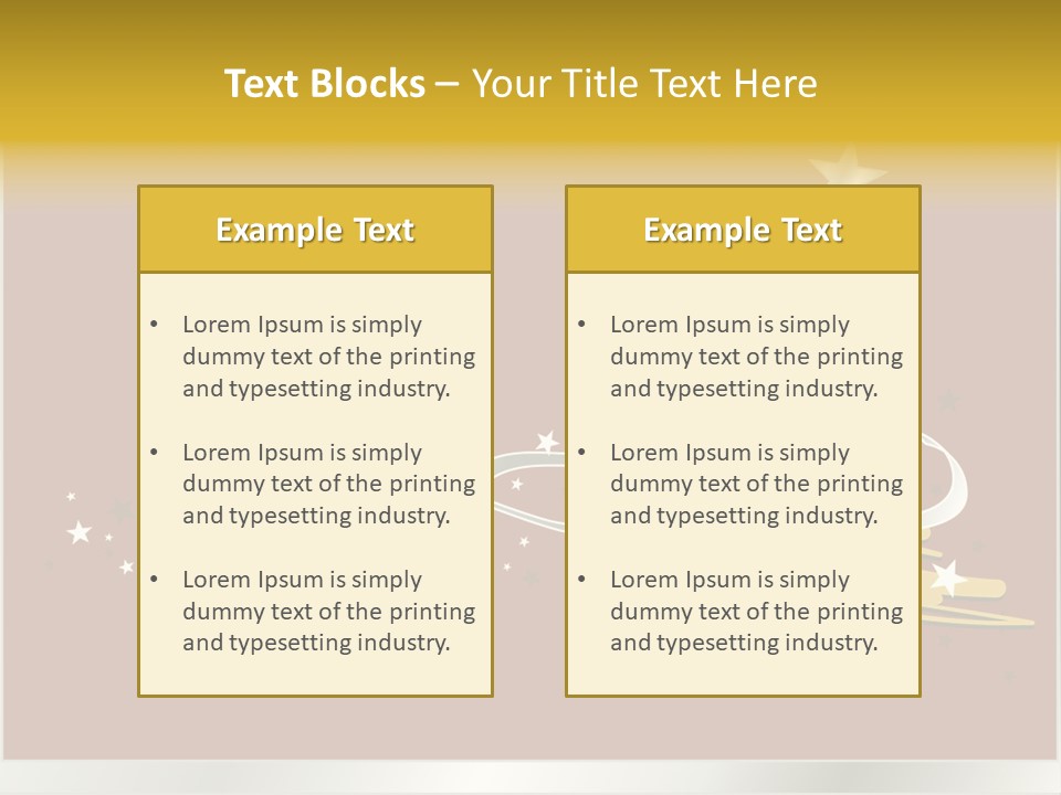 Decorated Stars Red PowerPoint Template