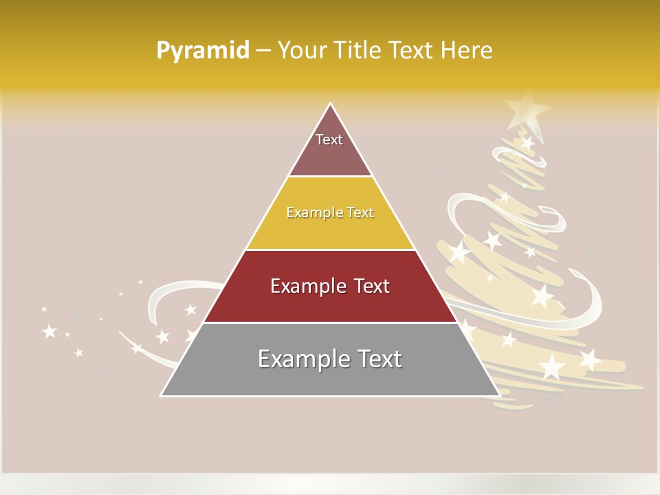 Decorated Stars Red PowerPoint Template