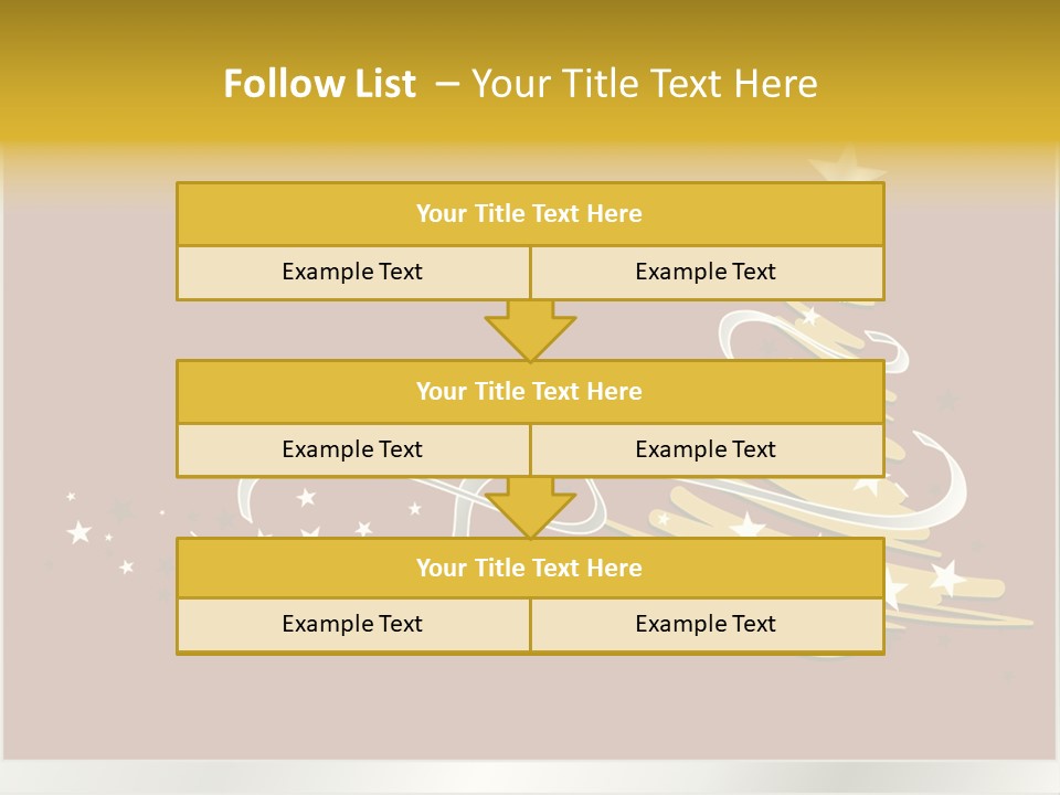 Decorated Stars Red PowerPoint Template