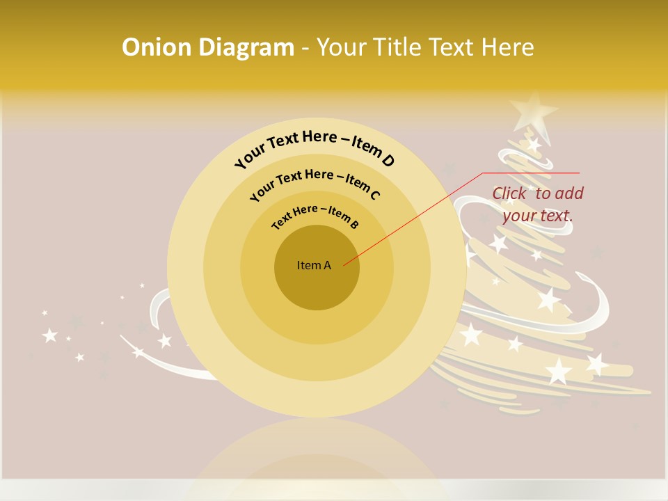 Decorated Stars Red PowerPoint Template