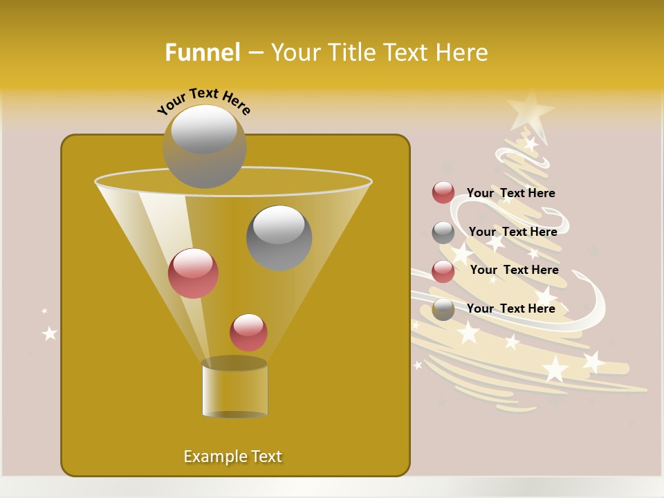 Decorated Stars Red PowerPoint Template
