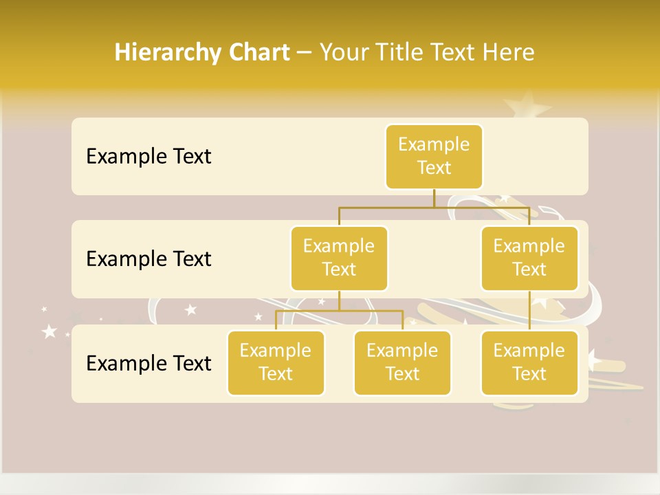 Decorated Stars Red PowerPoint Template