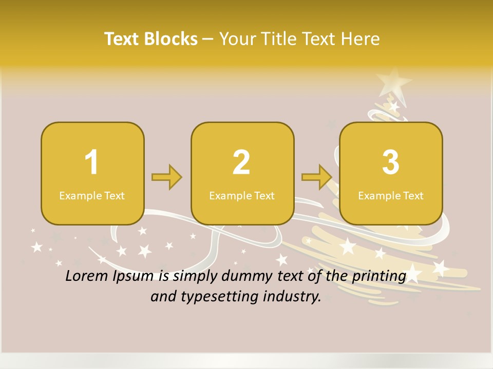 Decorated Stars Red PowerPoint Template