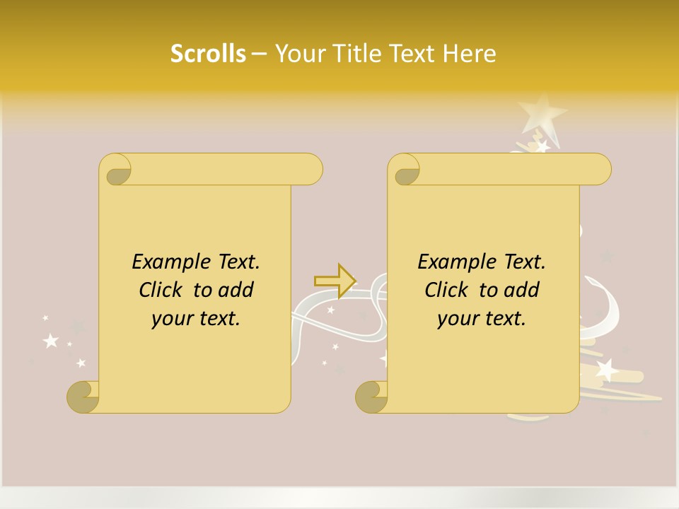 Decorated Stars Red PowerPoint Template