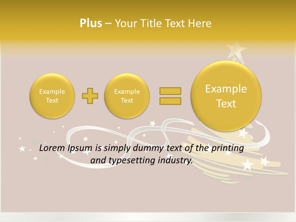 Decorated Stars Red PowerPoint Template