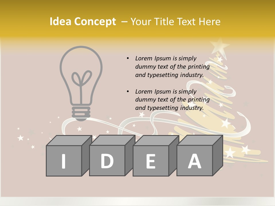 Decorated Stars Red PowerPoint Template