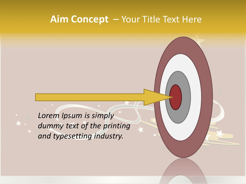 Decorated Stars Red PowerPoint Template