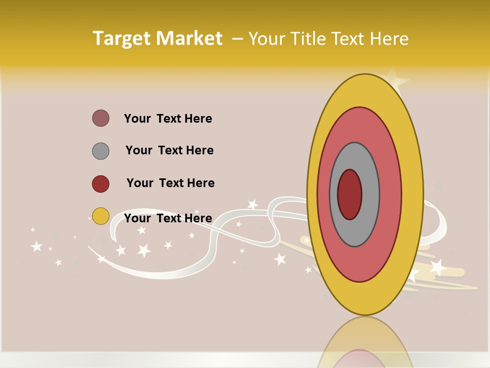 Decorated Stars Red PowerPoint Template