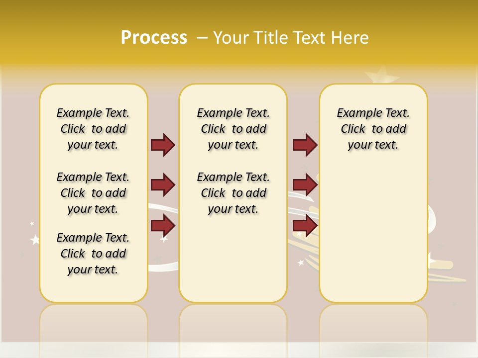 Decorated Stars Red PowerPoint Template