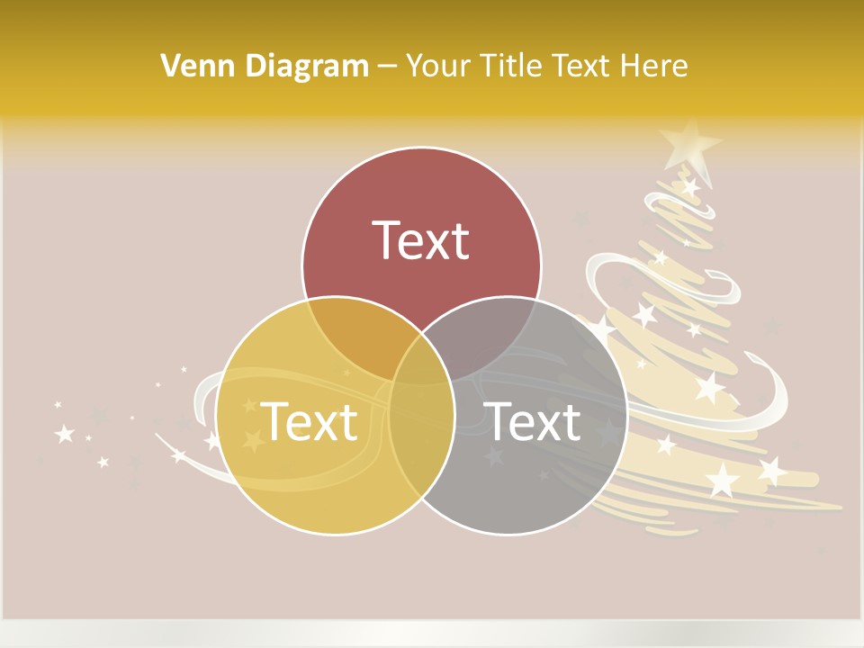 Decorated Stars Red PowerPoint Template