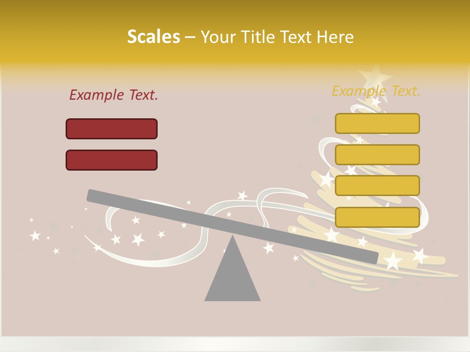 Decorated Stars Red PowerPoint Template