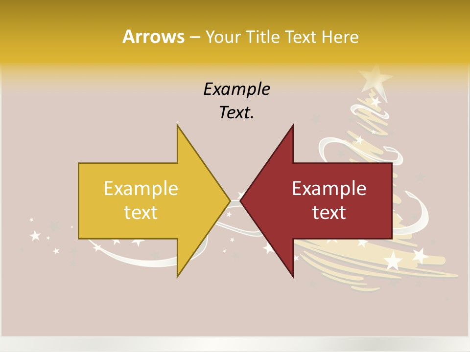 Decorated Stars Red PowerPoint Template