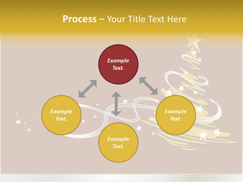 Decorated Stars Red PowerPoint Template