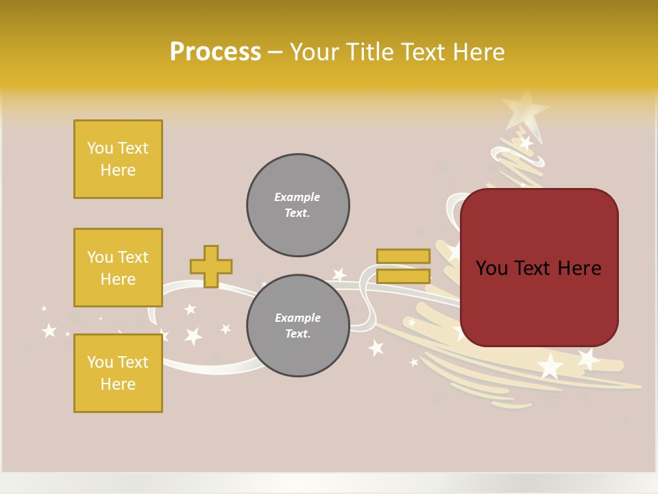 Decorated Stars Red PowerPoint Template