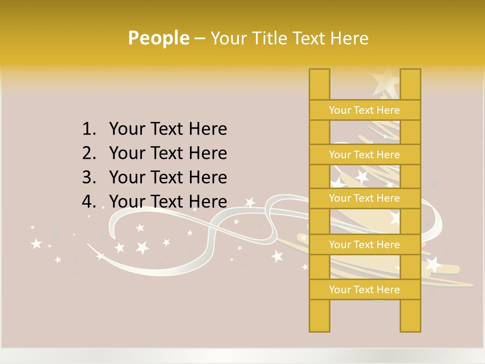 Decorated Stars Red PowerPoint Template