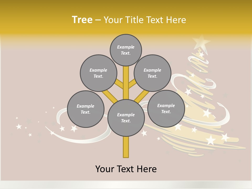 Decorated Stars Red PowerPoint Template