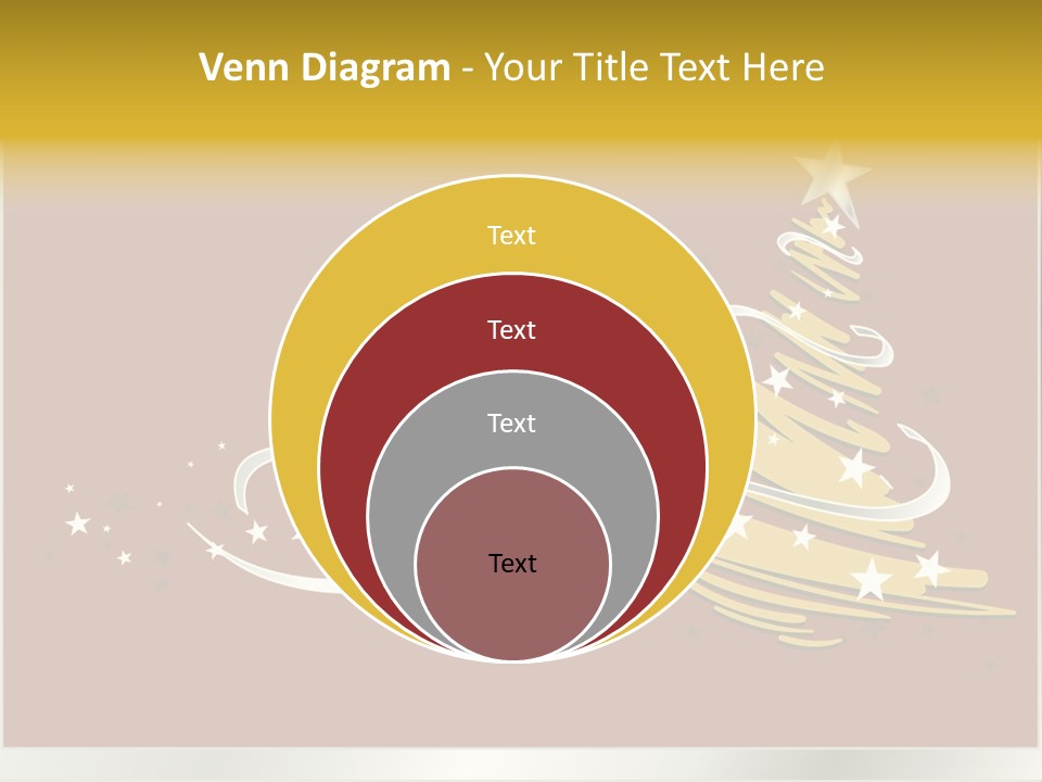 Decorated Stars Red PowerPoint Template