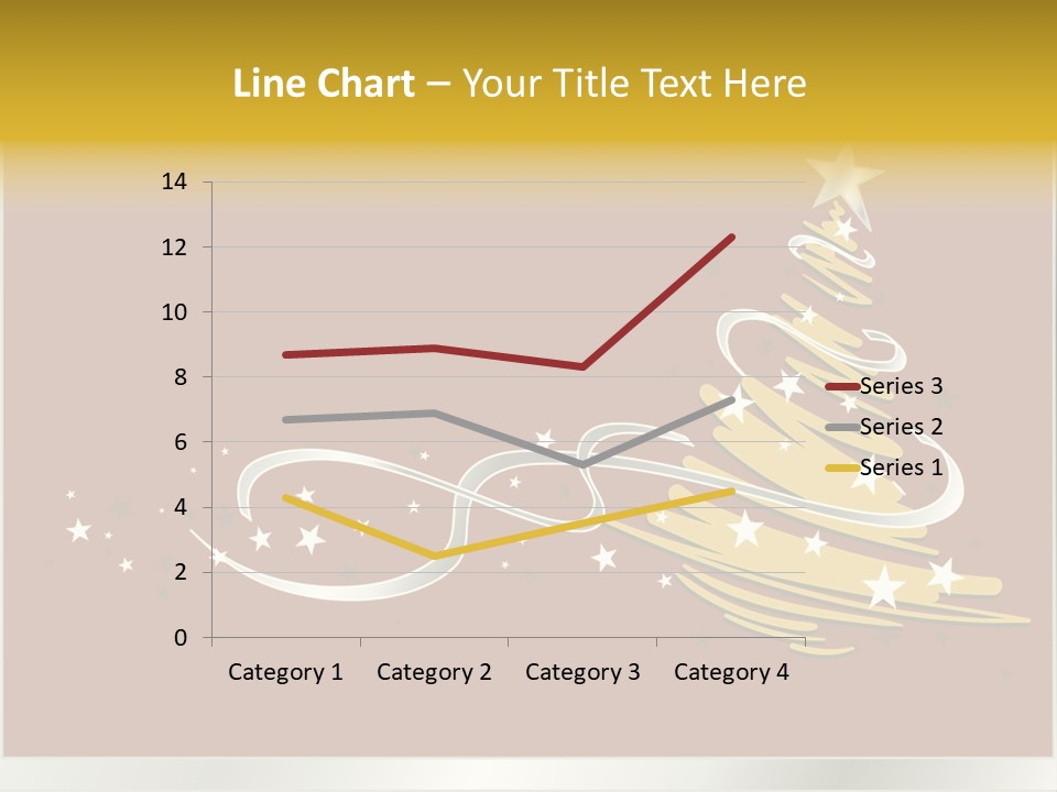 Decorated Stars Red PowerPoint Template