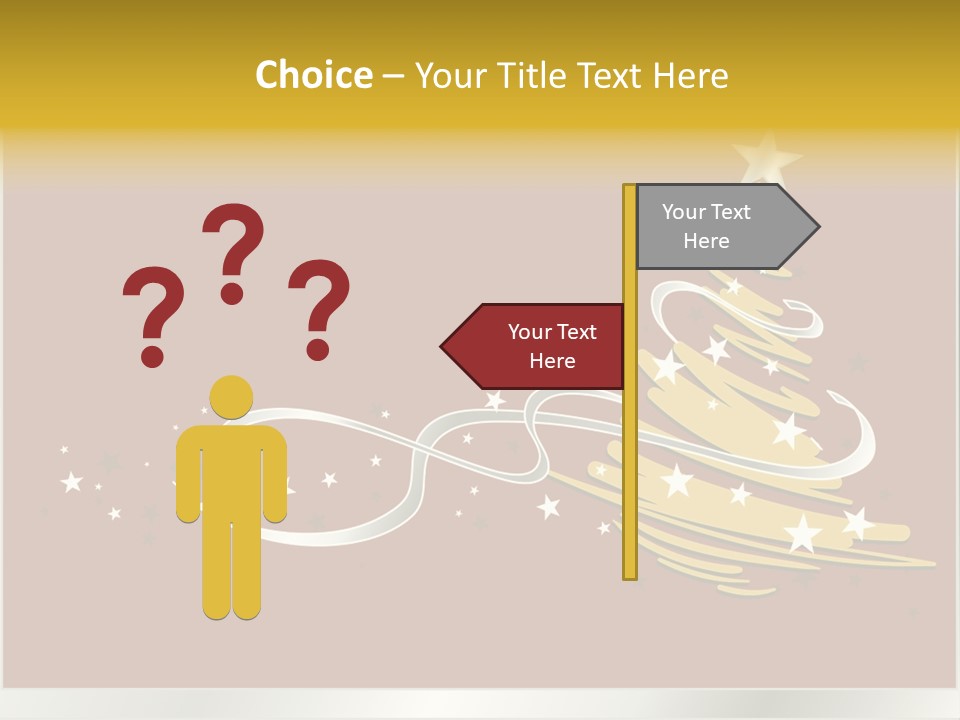 Decorated Stars Red PowerPoint Template