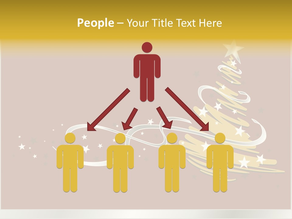 Decorated Stars Red PowerPoint Template