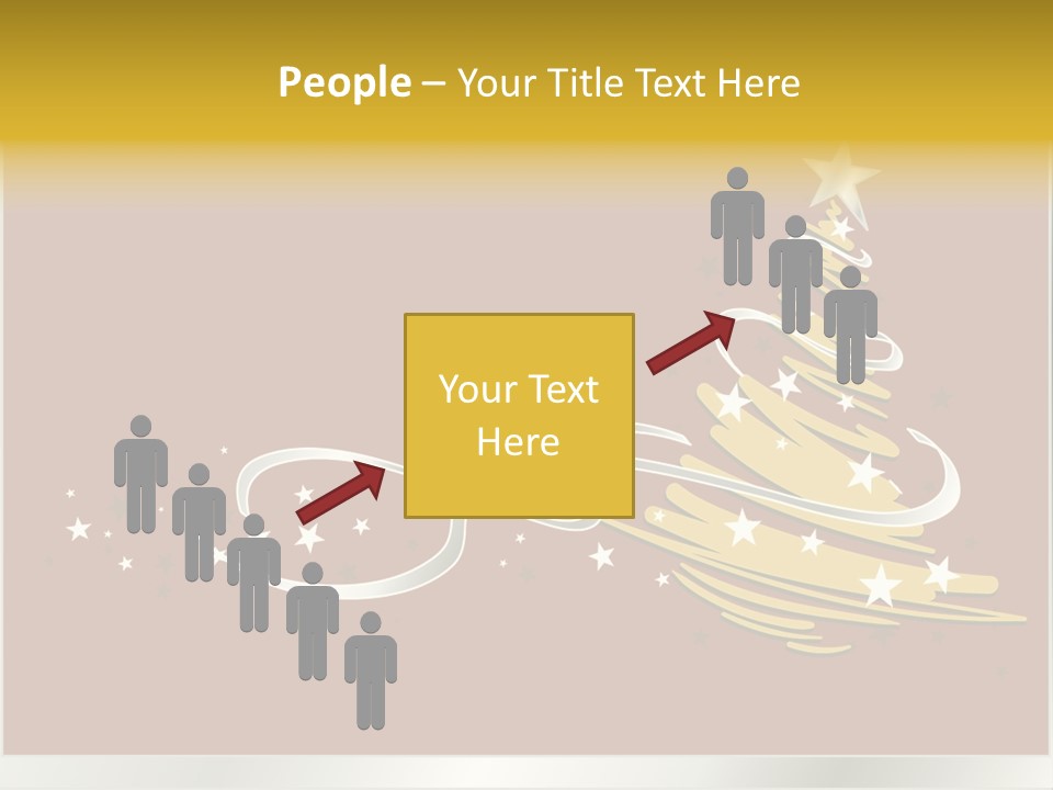 Decorated Stars Red PowerPoint Template