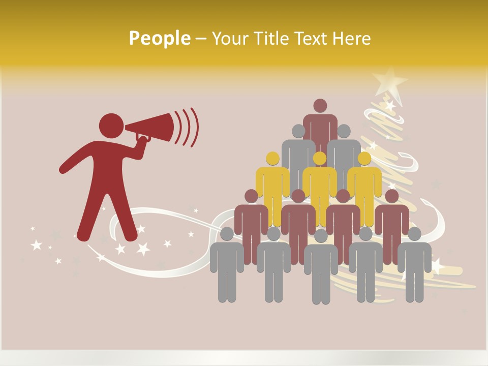 Decorated Stars Red PowerPoint Template