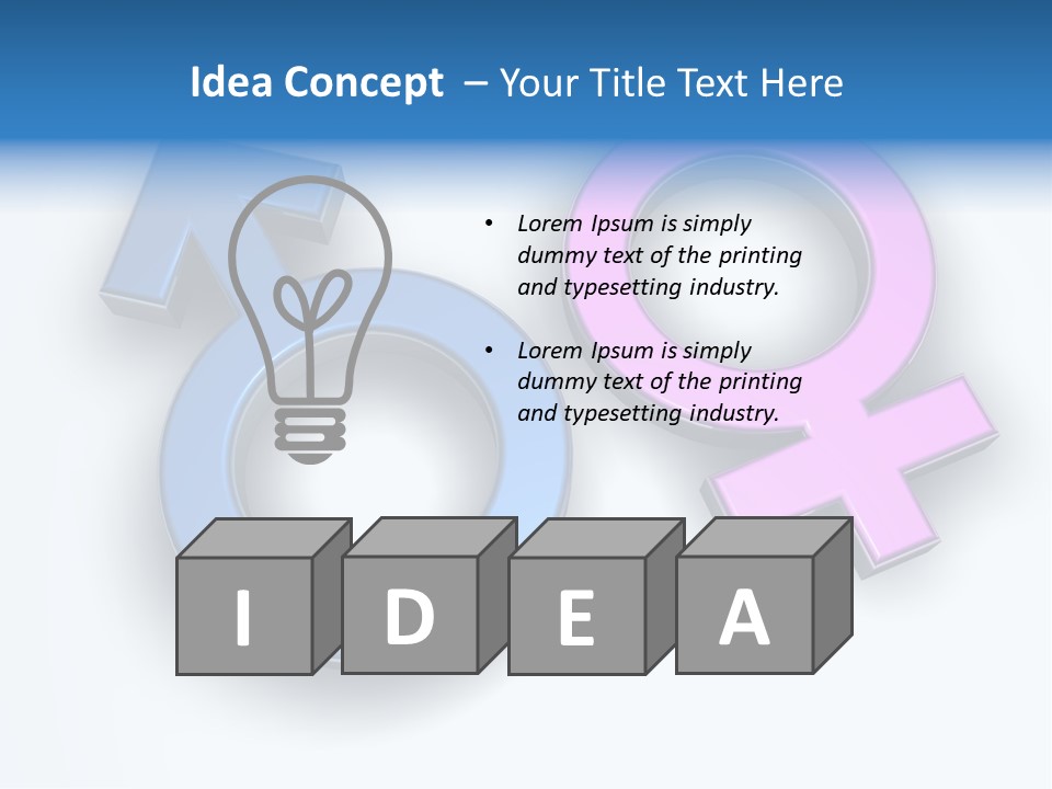 Conceptual Symbol Key PowerPoint Template