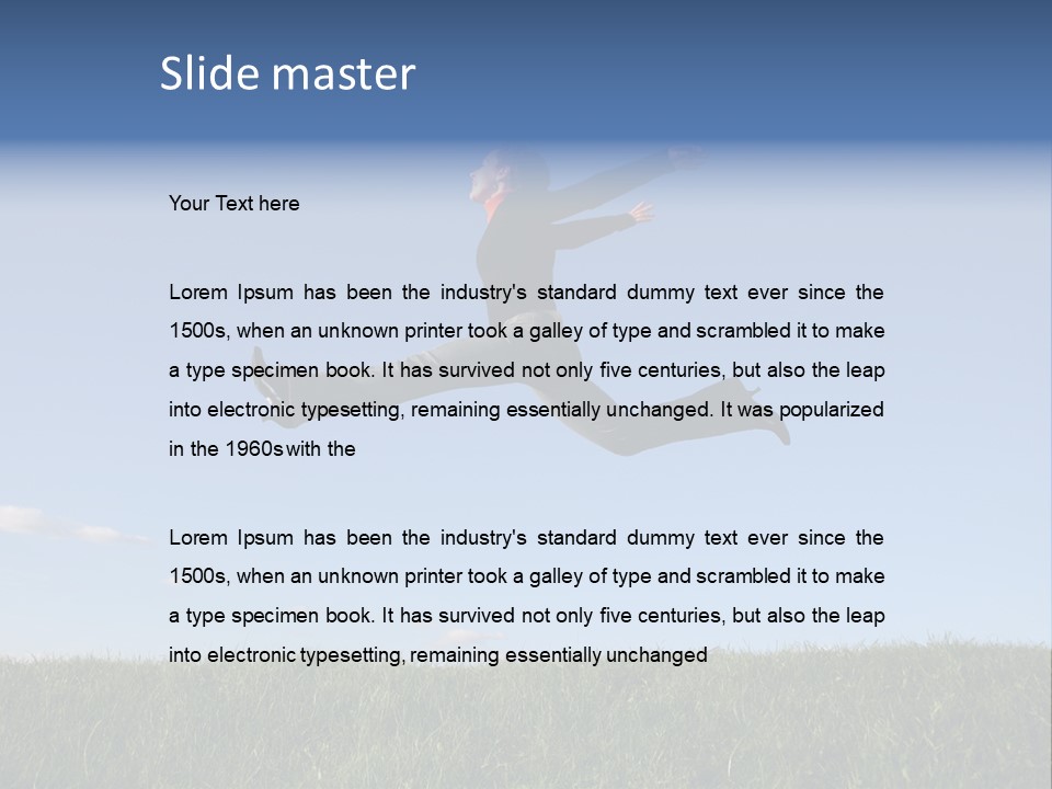 Air Successful Healthy PowerPoint Template