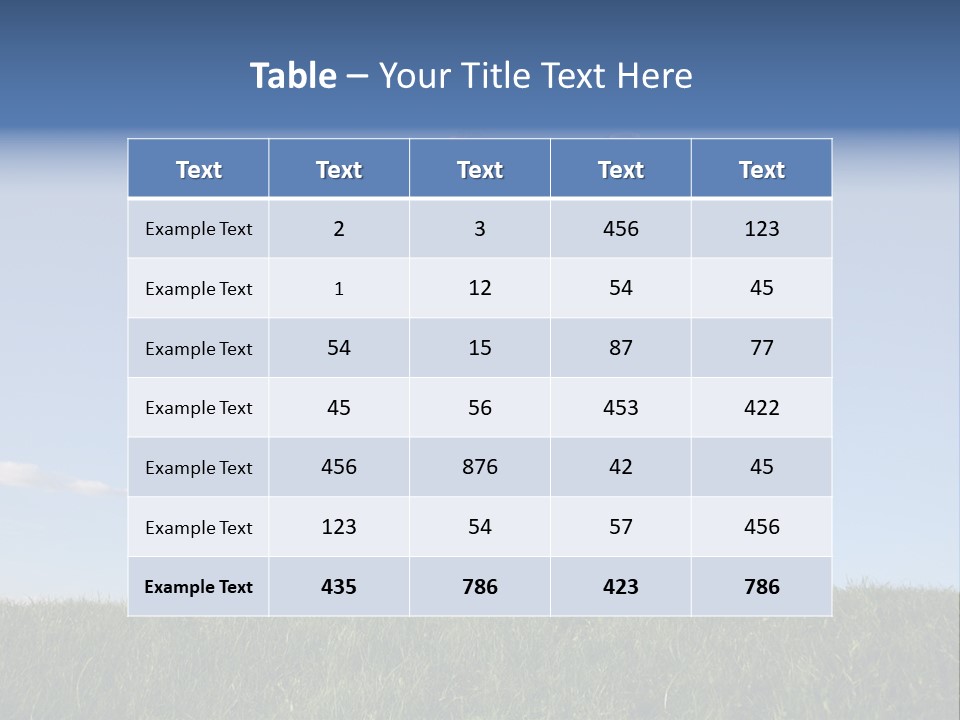 Air Successful Healthy PowerPoint Template