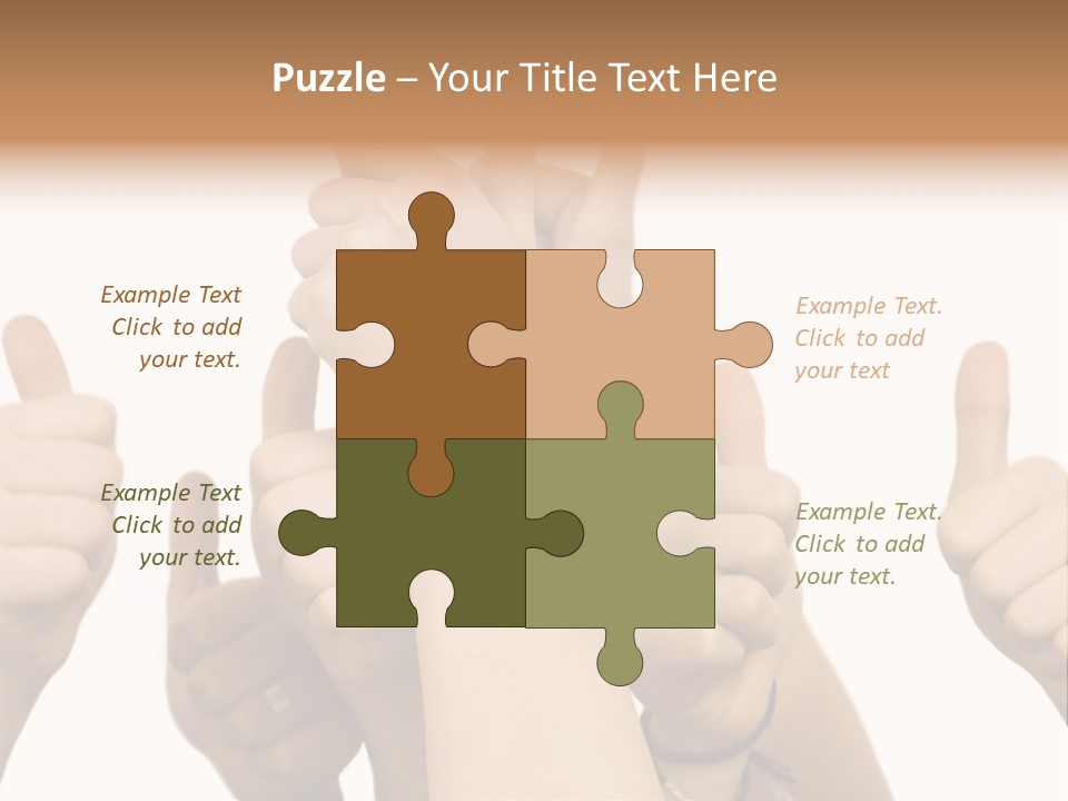 Girls Sign Joy PowerPoint Template