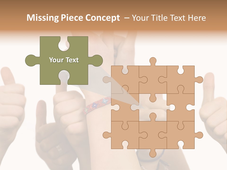 Girls Sign Joy PowerPoint Template