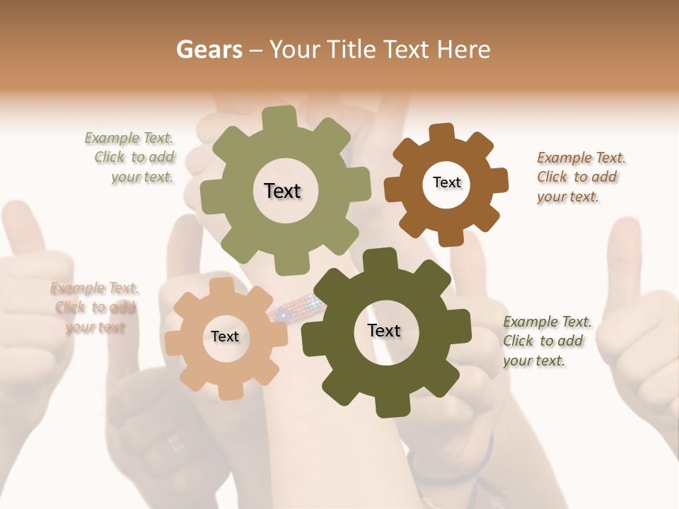 Girls Sign Joy PowerPoint Template