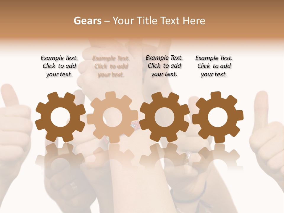 Girls Sign Joy PowerPoint Template