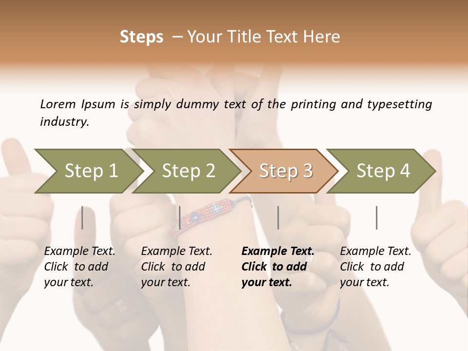 Girls Sign Joy PowerPoint Template