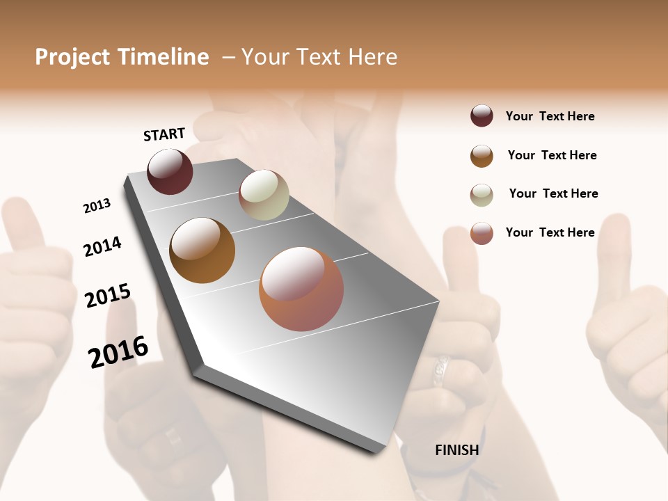 Girls Sign Joy PowerPoint Template