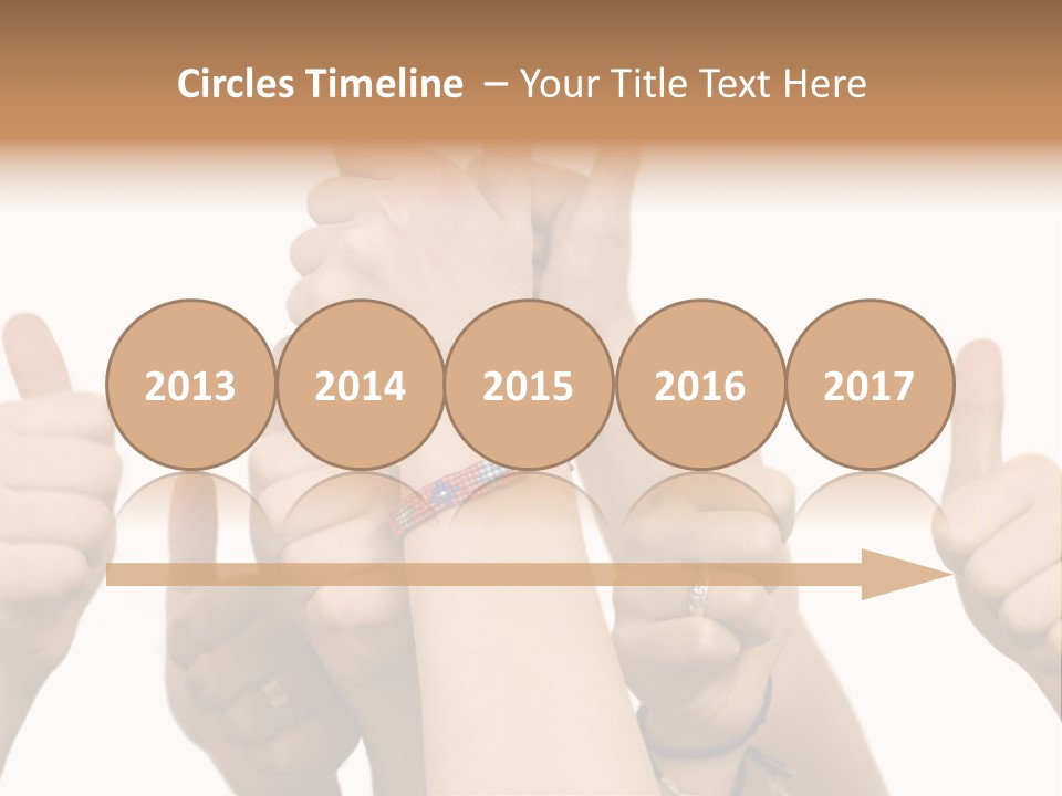 Girls Sign Joy PowerPoint Template