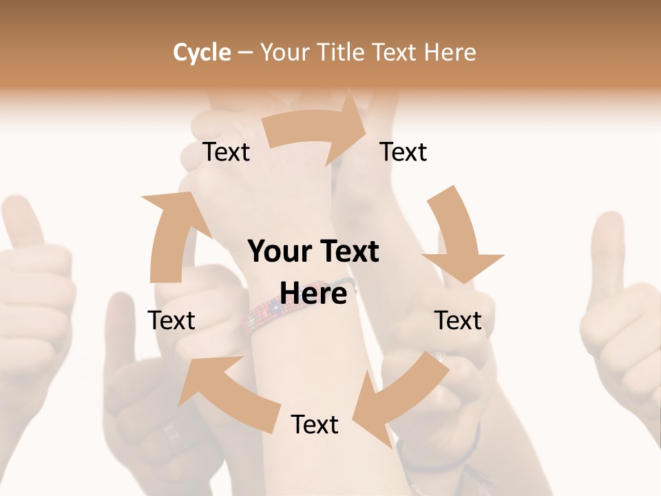 Girls Sign Joy PowerPoint Template