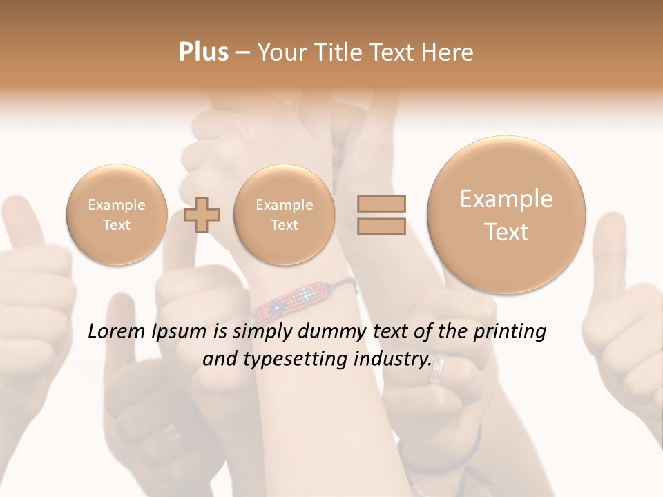 Girls Sign Joy PowerPoint Template