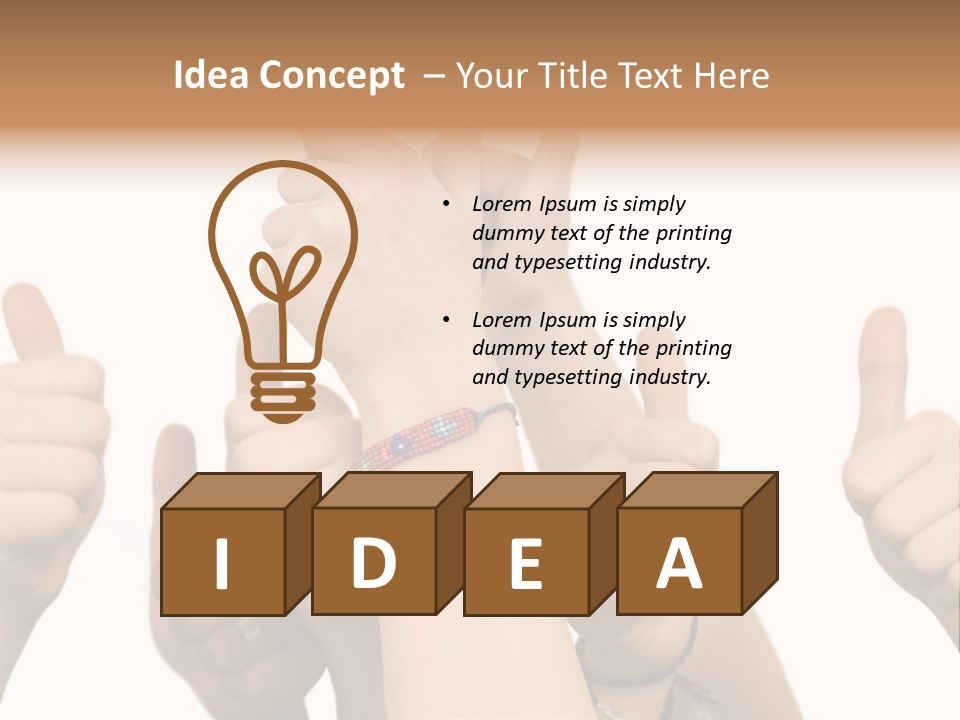 Girls Sign Joy PowerPoint Template