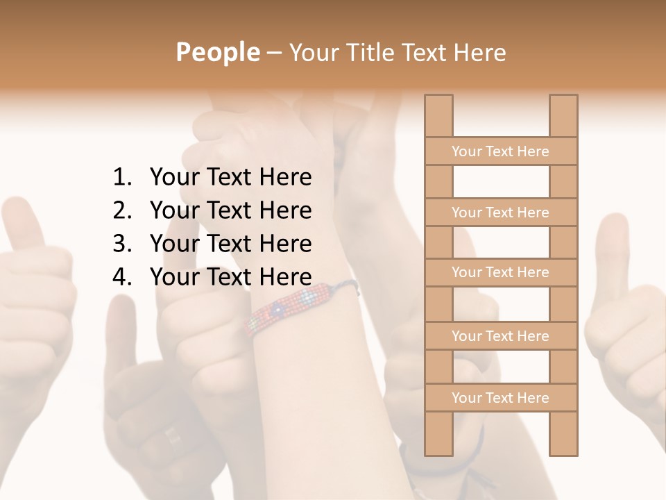 Girls Sign Joy PowerPoint Template