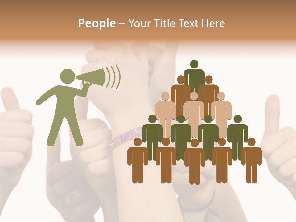 Girls Sign Joy PowerPoint Template