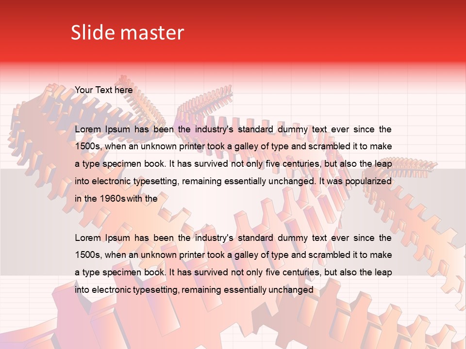 Fibre Wires Mechanical PowerPoint Template