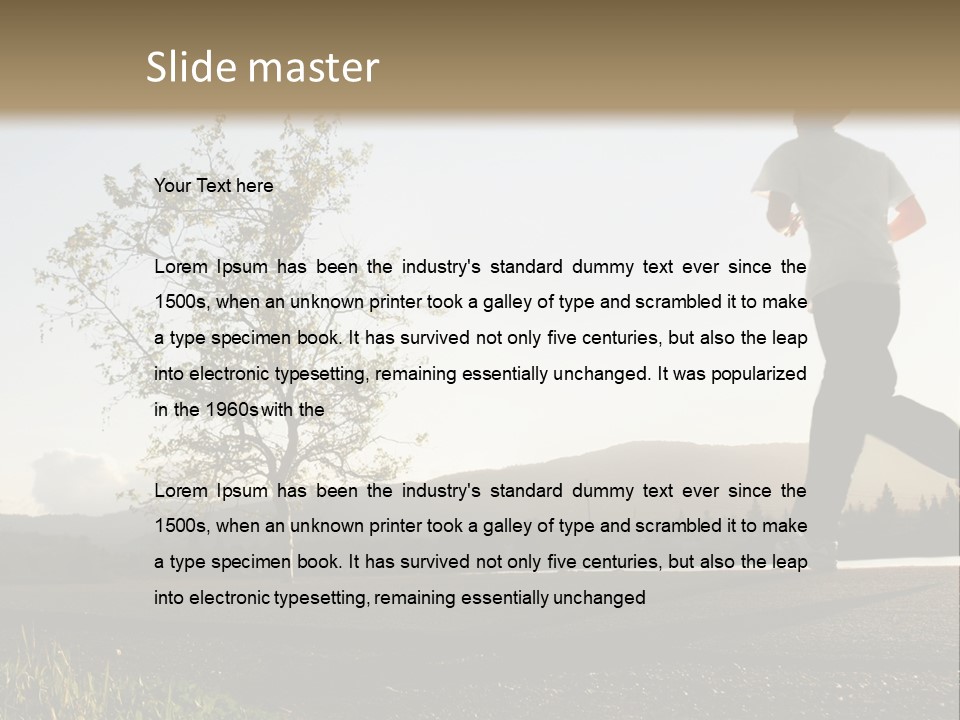 Weight Healthy Monochrome PowerPoint Template