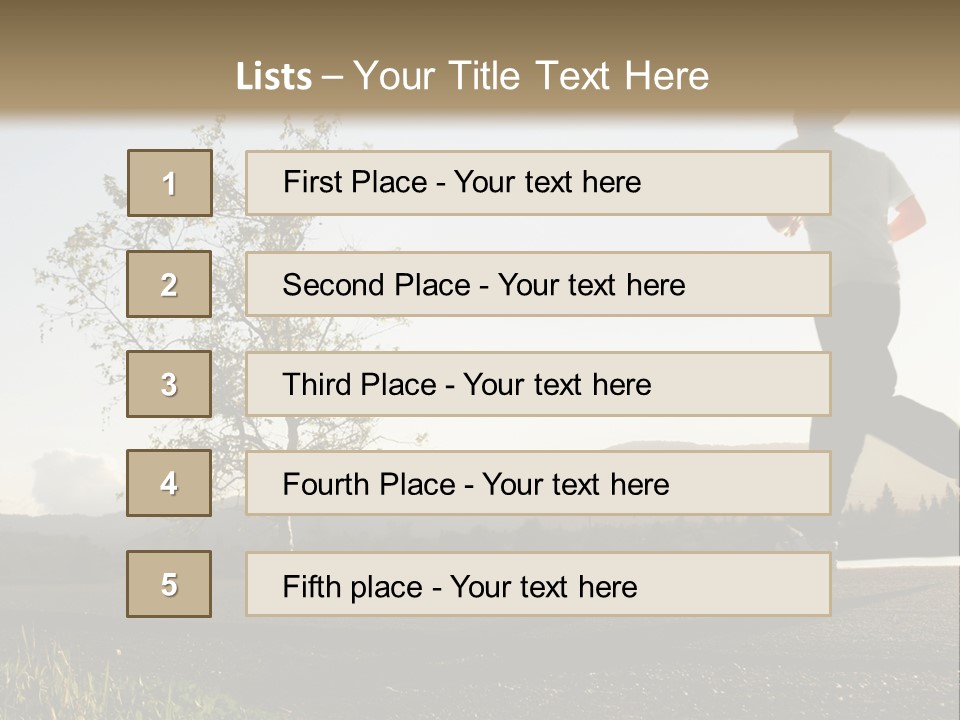 Weight Healthy Monochrome PowerPoint Template